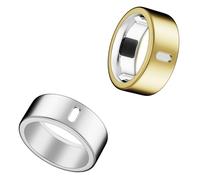 Snyeest Compatibile per Oura Ring 4/Gen 3 Cover- Ricarica Direttamente Robusta Custodia Protettiva TPU Allenamento Palestra Donne Uomini Taglia 7 - Argento+Oro (non per Ring 4-Ceramica)