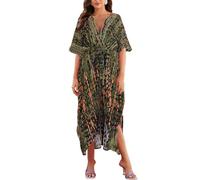 Snyemio Cardigan Mare Donna Maxi Lungo Estivo Kimono Tunica Copricostume Spiaggia Taglie Forti Boho, Colore 12, Taglia Unica