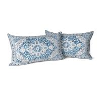 Snylcce Set di 2 federe per cuscini bohémien, design vintage e anticato, motivo double-face, morbide federe per cuscini da giardino, divano, letto, decorative, 30,5 x 50,8 cm