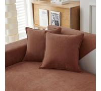 Snylcce Set di 2 federe per cuscino rosso scuro, 12 x 20 pollici, 30 x 50 cm, in ciniglia con design elegante, morbidi e lussuosi cuscini decorativi per divano, letto e decorazione della casa