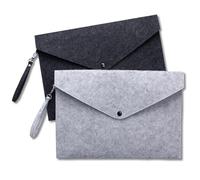 SNZ Cartella Portadocumenti A4 2 Pezzi - Portadocumenti da Viaggio in Feltro Eco, Cartelletta Porta Documenti, Ideale per Gravidanza/Ufficio/Scuola