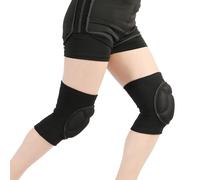SNZ Ginocchiere sportive per pallavolo, pallamano da pallavolo, calore quotidiano, danza, yoga e fitness - Ginocchiera traspirante con assorbimento degli urti, tenuta antiscivolo, unisex (1 paio, nero