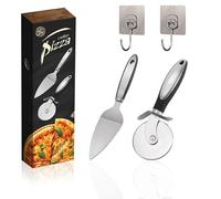 SNZ Rotella Tagliapizza Pizza, Acciaio Inox Pizza Cutter, Rotella Tagliapizza Professionale, Rotella Tagliapasta, Rotella Taglia Pizza, Taglia Pizza Acciaio per Torte Pie Waffle Pane, Torte e Crostate