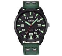 Snzg11j1j1 - Orologio da polso analogico da lavoro, con data, casual, al quarzo, in pelle, C, misura unica