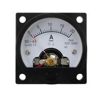 SO-45 - Amperometro analogico DC con puntatore rotondo, 2A-800A, 45 x 45 mm, misuratore di pannello di corrente, 1 pezzo (DC50A 75mV)