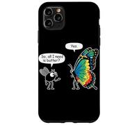 So All I Need Is Butter? Fly And Butterfly Funny Insect Meme Custodia per iPhone 11 Pro Max