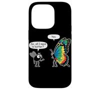 So All I Need Is Butter? Fly And Butterfly Funny Insect Meme Custodia per iPhone 14 Pro