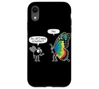 So All I Need Is Butter? Fly And Butterfly Funny Insect Meme Custodia per iPhone XR