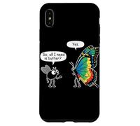 So All I Need Is Butter? Fly And Butterfly Funny Insect Meme Custodia per iPhone XS Max