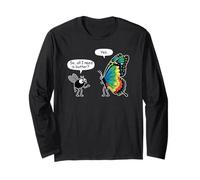 So all I Need Is Butter? Fly And Butterfly Funny Insect Meme Maglia a Manica