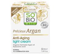 SO’BiO étic Anti-age Precieux Argan Crema da giorno leggera per pelli normali e miste BIO (50 ml) - idrata e rassoda la pelle