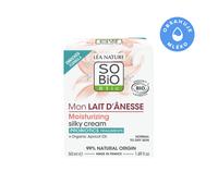 SO’BiO étic Crema idratante setosa al latte d’asina BIO (50 ml) - per tutti i tipi di pelle, comprese quelle sensibili