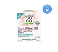 SO’BiO étic Crema ricca e nutriente al latte d'asina BIO (50 ml) - per pelle molto secca