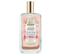 So Bio Étic | Olio Rosa di Bellezza - Prezioso Argan | Nutre - Sublime - Illumina | Cura viso, corpo e capelli | 100% di origine naturale | Made in France | 100 ml