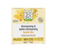 SO BiO étic Shampoo e Balsamo Solido 2in1 al Burro di Karité 65 g - Shampoo Solido