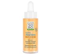 So bio étic | Siero booster di lucentezza - Hydra Aloe Vera| Idrata e ravviva la lucentezza | 24 ore | Acido ialuronico & Vitamina C | Tutti i tipi di pelle, anche sensibili, 99% di origine naturale |