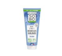 SO BiO étic Trattamento 2 in 1 Capelli Ricci Semi di Lino Bio e Vitamina F 200 ml - Trattamento Capelli