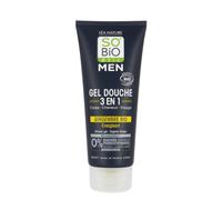 SO BiO étic Uomo 3in1 Gel Doccia per Viso Corpo e Capelli Zenzero 200 ml - Gel doccia