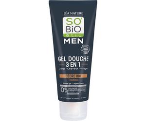 SO BiO étic Uomo 3in1 Gel Doccia Viso Corpo Capelli Cedro 200 ml - Gel doccia