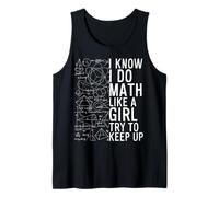 So che faccio matematica come una ragazza Cerco di tenere il passo con la matematica divertente Canotta