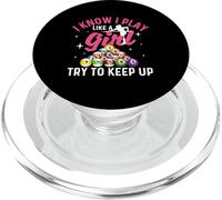 So che gioco come una ragazza cerca di tenere il passo - biliardo PopSockets PopGrip per MagSafe