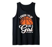 So Che Gioco Come Una Ragazza Cerca di Tenere Il Passo Divertente Basket Canotta