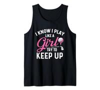 So Che Gioco Come Una Ragazza Cerca di Tenere Il Passo - Golf Lover Golfer Canotta