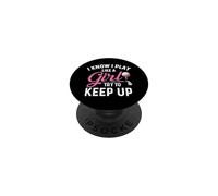 So che gioco come una ragazza cerca di tenere il passo - Golf Lover Golfer PopSockets PopGrip Adesivo