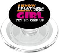 So che gioco come una ragazza cerca di tenere il passo Lacrosse PopSockets PopGrip per MagSafe