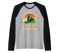 So Che Guido Come Un Vecchio Cerca di Tenere Il Passo - Motoslitta Maglia con Maniche Raglan