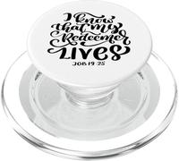 So che il mio redentore vive le Scritture Versetti Biblici Donne PopSockets PopGrip per MagSafe