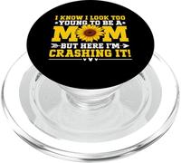So che sembro troppo giovane per essere una mamma, ma qui lo sto schiantando PopSockets PopGrip per MagSafe