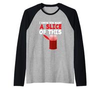So Che Vuoi Una Fetta di Mirtillo Rosso in Scatola del Ringraziamento Maglia con Maniche Raglan