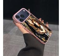 So Cool - Custodia per telefono, stampa artistica divina nera e oro, elegante custodia protettiva