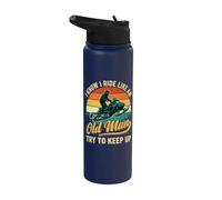 So di cavalcare come un vecchio che cerca di tenere il passo Stainless Steel Insulated Water Bottle