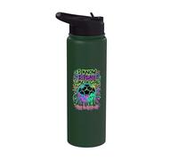 So di giocare come una ragazza Cerca di tenere il passo Calcio Drip Stainless Steel Insulated Water Bottle