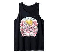 So di Giocare Come Una Ragazza Cerco di Tenere Il Passo Donne Baseball Divertimento Canotta