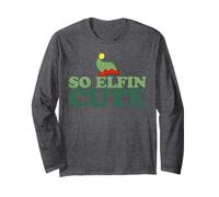 So Elfin Cute Funny Christmas Elf Maglia a Manica