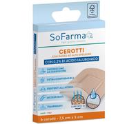 so.farma.morra Cerotto cicatrizzante sofarmapiu' 7,5x5 cm 6 pezzi