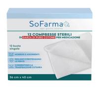 So.farma.morra Garza Compressa In Cotone 36x40 Cm 12 Pezzi Sofarmapiu'