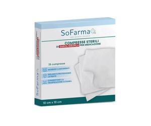 so.farma.morra GARZA COMPRESSA IN COTONE 10X10 CM 25 PEZZI SOFARMAPIU'