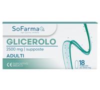 so.farma.morra GLICEROLO SUPPOSTE ADULTI 2250 MG 18 PEZZI SOFARMAPIU'