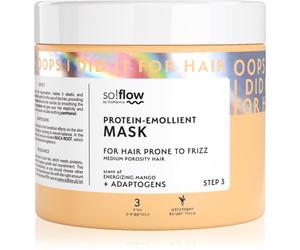 so!flow Medium Porosity Hair Protein-Emollient Mask maschera per capelli contro i capelli crespi 400 ml
