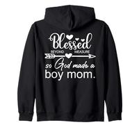 So God Makes Boy Mom Merch,Christian Boy Mom Jesus Boy Mama Felpa con Cappuccio