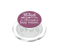 So God Makes Boy Mom Merch,Christian Boy Mom Jesus Boy Mama PopSockets PopGrip per MagSafe
