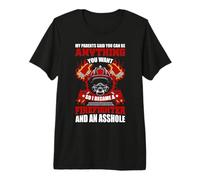 So I Became A Firefighter Funny Fireman Firefighters Lovers Maglietta Premium