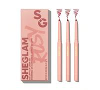 So Lippy Lip Liner Set-Rose Garden 3 Pezzi/Set Matita Per Labbra Rossa Opaca Morbida Alta Pigmentazione Facile Da Usare Tinta Per Contorno Labbra Liscia E Setosa Trucco Per Labbra Saldi Del Regalo Di 