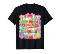 So Long 2nd Grade Hello 3rd Grade Back To School Maglietta