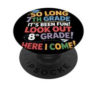 So Long 7th Grade Look Out 8th Grade Here I Come Festa PopSockets PopGrip Adesivo