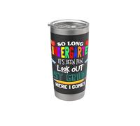 So Long Kindergarten 1st Grade Here I Come Its Been Fun Look Bicchiere termico in acciaio inox doppia parete